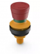 Emergency stop pushbutton wit M12 connection 5-pole, 2 NC, mounting diameter 30.3 mm, resetting by turning