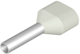Insulated Wire end ferrule, 0.75 mm², 14 mm/8 mm long, white, 9037230000