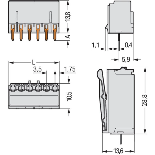 2091-1302 WAGO PCB Connection Systems Image 2