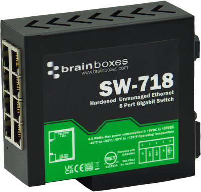 SW-718 BRAINBOXES Industrial ethernet switches Image 1
