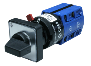 Cam switch, Rotary actuator, 1 pole, 10 A, 440 V, (L x W x H) 63 x 28 x 28 mm, Front mounting, CG4-1 A231-600 FS2