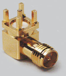 SMA socket 50 Ω, PCB connection, angled, 0419013