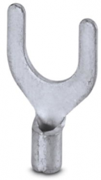 Uninsulated forked cable lug, 0.5-1.5 mm², AWG 20 to 16, M6, metal