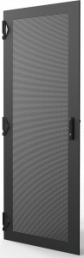 Varistar CP Steel Door, Perforated With 1-PointLocking, RAL 7021, 38 U, 1800H, 800W