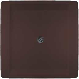 DELTA style blanking cover plate, chocolate