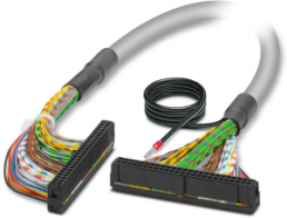 Connecting line, 1 m, IDC/FLK socket connector angled to IDC/FLK socket connector angled, 0.129 mm², AWG 26, 2299107