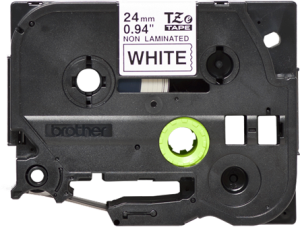 Labelling tape cartridge, 24 mm, tape white, font black, 8 m, TZE-N251