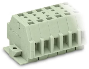 2-wire terminal block Ex e II, 11 pole, pitch 7 mm, 0.5-4.0 mm², AWG 20-12, straight, 23 A, 550 V, spring-cage connection, 262-141
