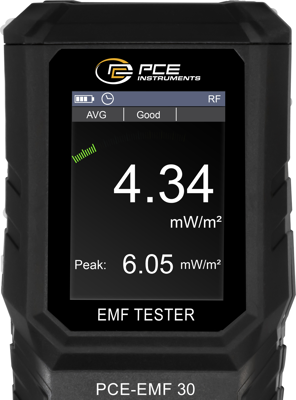 PCE-EMF 30 PCE Instruments Luxmeter, Sound Level Meter, Magnetic Field Tester Image 3