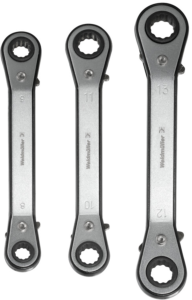 Double ring wrench kit, 8-13 mm, 339 g, chromium-vanadium steel, 9041260000