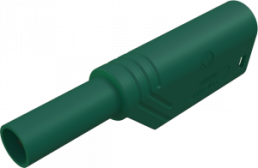 4 mm plug, screw connection, 0.5-1.5 mm², CAT II, green, LAS S WS AU GN