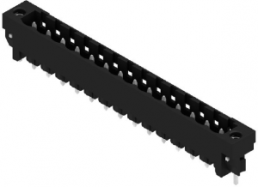 Pin header, 14 pole, pitch 5.08 mm, straight, black, 1838560000