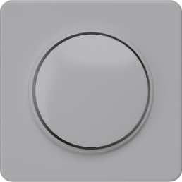 DELTA profil cover plate for dimmer with rotary knob, silver
