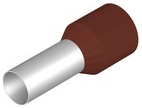 Insulated Wire end ferrule, 25 mm², 30 mm/16 mm long, brown, 0317000000