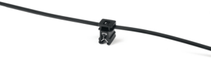 Edge clip, max. bundle Ø 45 mm, polyamide, black, (L x W) 200 x 4.6 mm