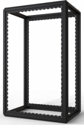 29 U cabinet rack, (H x W x D) 1400 x 600 x 900 mm, steel, black gray, 20630-077