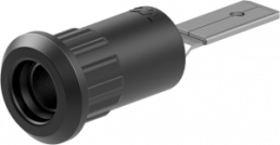 4 mm socket, plug-in connection, mounting Ø 8.2 mm, black, 64.3013-21