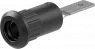 4 mm socket, plug-in connection, mounting Ø 8.2 mm, black, 64.3013-21