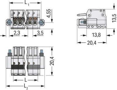 2734-113/107-000 WAGO PCB Connection Systems Image 2