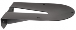 Mounting bracket, black, (L x W x H) 240 x 160 x 49 mm, for flashlight 839, 975 839 02
