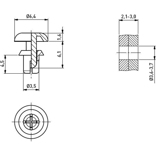 072.21.730 Ettinger Rivets, Dowels Image 2