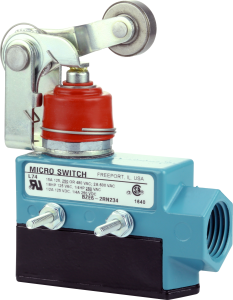 Switch, 1 pole, 1 Form C (NO/NC), roller lever, screw connection, IP66, BZE6-2RN234