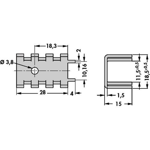FK 235 MI L 1 Fischer Elektronik Heat Sinks Image 2