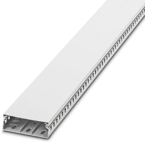 Wiring duct, (L x W x H) 2000 x 25 x 80 mm, PVC, white, 3240619