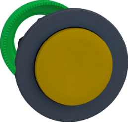 Front element, unlit, latching, waistband round, yellow, mounting Ø 30.5 mm, ZB5FH5