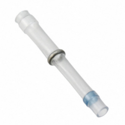 Butt connector with heat shrink insulation, transparent, 26 mm