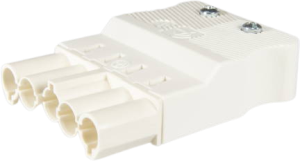 Plug, 5 pole, cable assembly, screw connection, 0.5-2.5 mm², white, AC 166 GSTF/525 WS