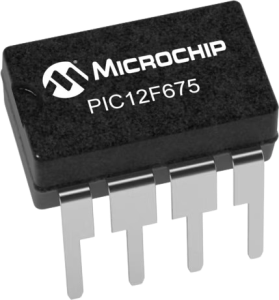 PIC microcontroller, 8 bit, 20 MHz, DIP-8, PIC12F675-I/P
