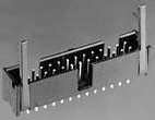 Pin header, 50 pole, 2 rows, pitch 2.54 mm, solder pin, pin header, tin-plated, 3-1761712-5