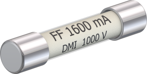 Microfuses 6.3 x 32 mm, 1.6 A, FF, 1 kV (DC), 1 kV (AC), 30 kA breaking capacity, 69.0013