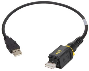 USB 2.0 connecting cable, PushPull (V4) type A to USB plug type A, 2 m, black