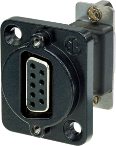 D-Sub socket, 9 pole, standard, equipped, straight, NADB9FF-B