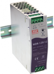 Power supply, 12 to 15 VDC, 10 A, 120 W, WDR-120-12