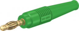 4 mm plug, solder connection, 2.5 mm², green, 64.1020-25