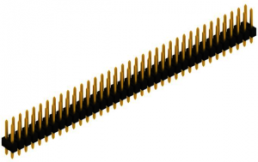 Pin header, 72 pole, pitch 2.54 mm, straight, black, 10055234