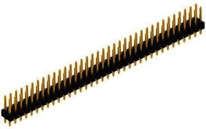 Pin header, 72 pole, pitch 2.54 mm, straight, black, 10055234