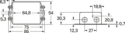FN2020-20-06 Schaffner Interference suppression filter Image 2