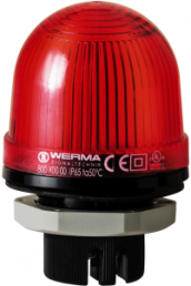 Recessed LED permanent light, Ø 57 mm, red, 115 VAC, IP65
