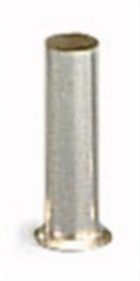 Uninsulated Wire end ferrule, 1.0 mm², 6 mm long, silver, 216-123