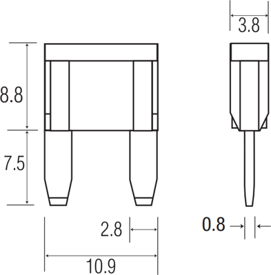 0297010.H Littelfuse Automotive Blade Fuses Image 2