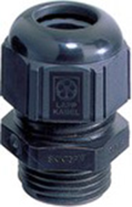 Cable gland, M12, 15 mm, Clamping range 3 to 7 mm, IP68, black, 53111200