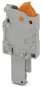 Plug, quick connection, 0.25-1.5 mm², 1 pole, 17.5 A, 6 kV, gray, 3051043