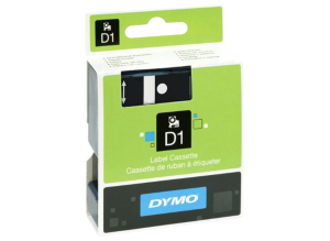 Labelling tape cartridge, 12 mm, tape white, font black, 7 m