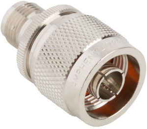 Coaxial adapter, 50 Ω, N plug to TNC socket, straight, 000-78800