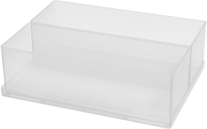 Compartment insert kit, transparent, (W x D) 220 x 160 mm, EINSATZ 80 2XBA7-2