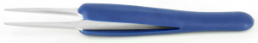 ESD tweezers, uninsulated, antimagnetic, stainless steel, 125 mm, 2A.SA.DR.0